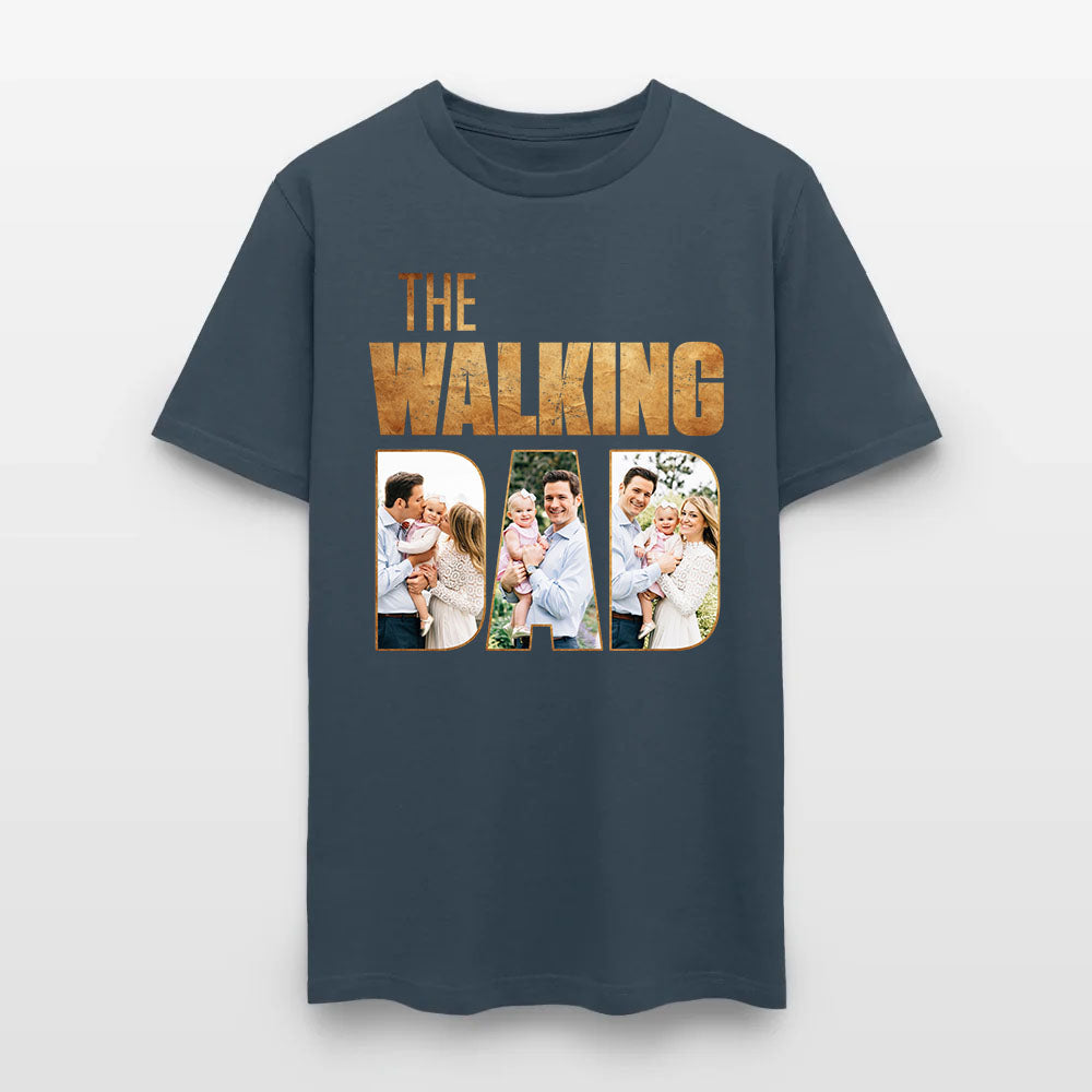 Personalized Photo The Walking Dad Graphic T-Shirt