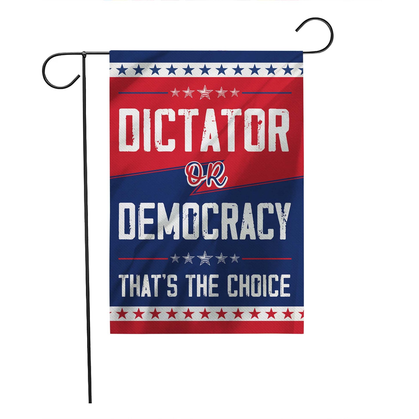 Dictator Or Democracy That Is Choice American Flag