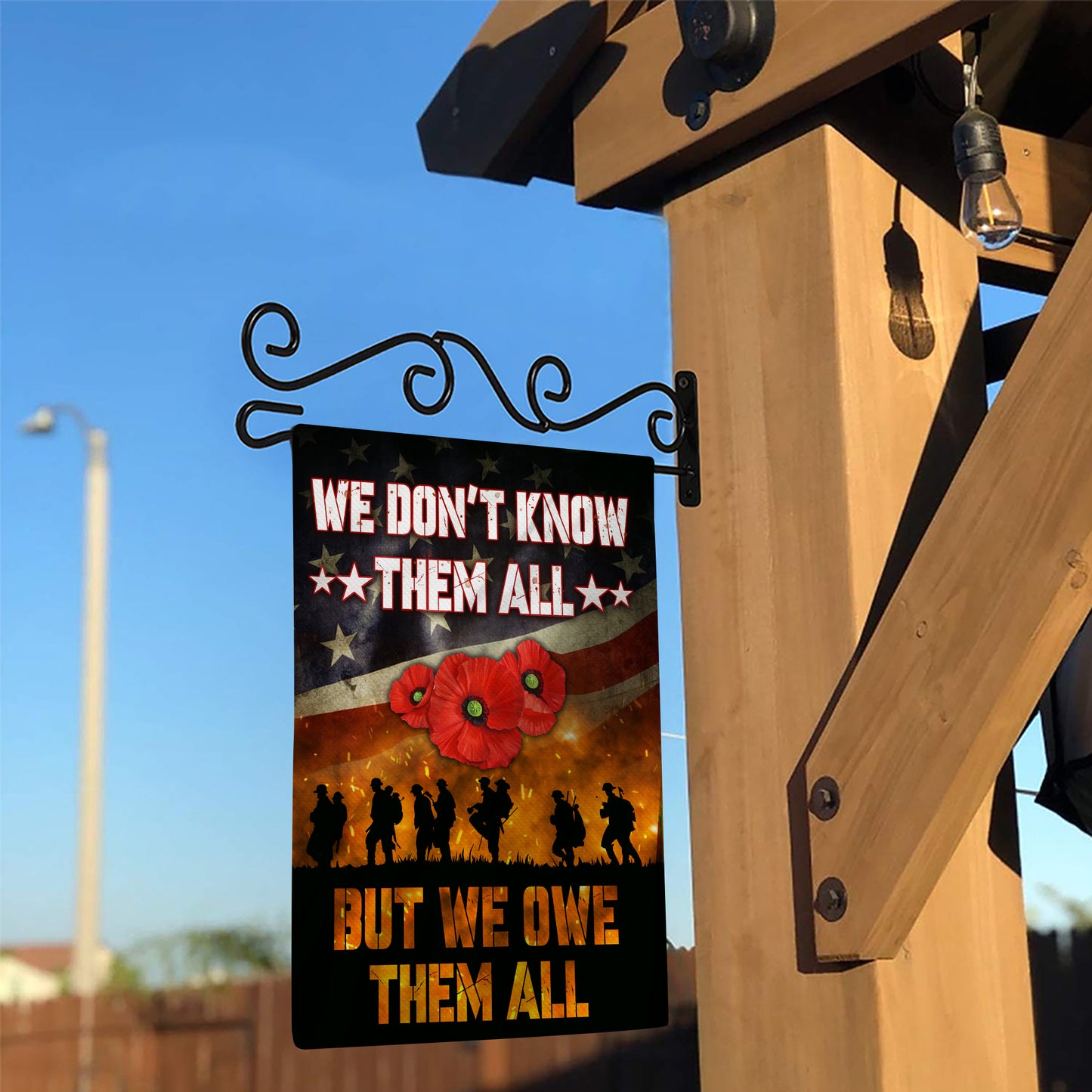 Veteran America Flag, We Do Not Know Them All But We Owe Them All Flag