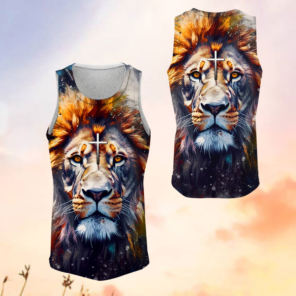 Jesus And The Lion Of Judah - Inspirational Gifts For Christians 3D All Over Print T-Shirt And Hoodie