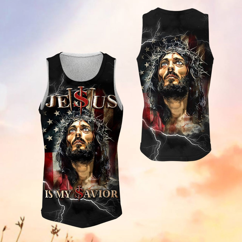Jesus Is My Savior And Crown Of Thorns - Inspirational Christian 3D All Over Print T-Shirt And Hoodie