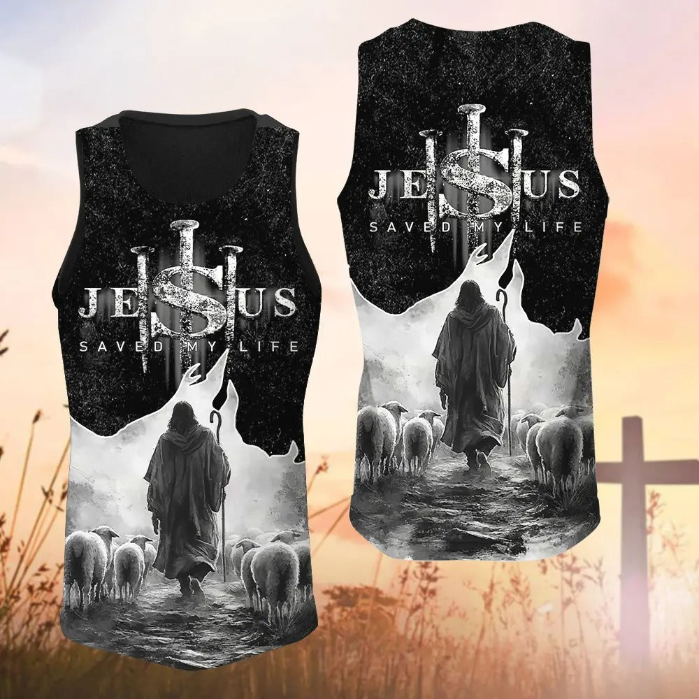 Jesus Save My Life 3D Christian Apparel, Faithful Shepherd 3D Christian 3D All Over Print T-Shirt And Hoodie