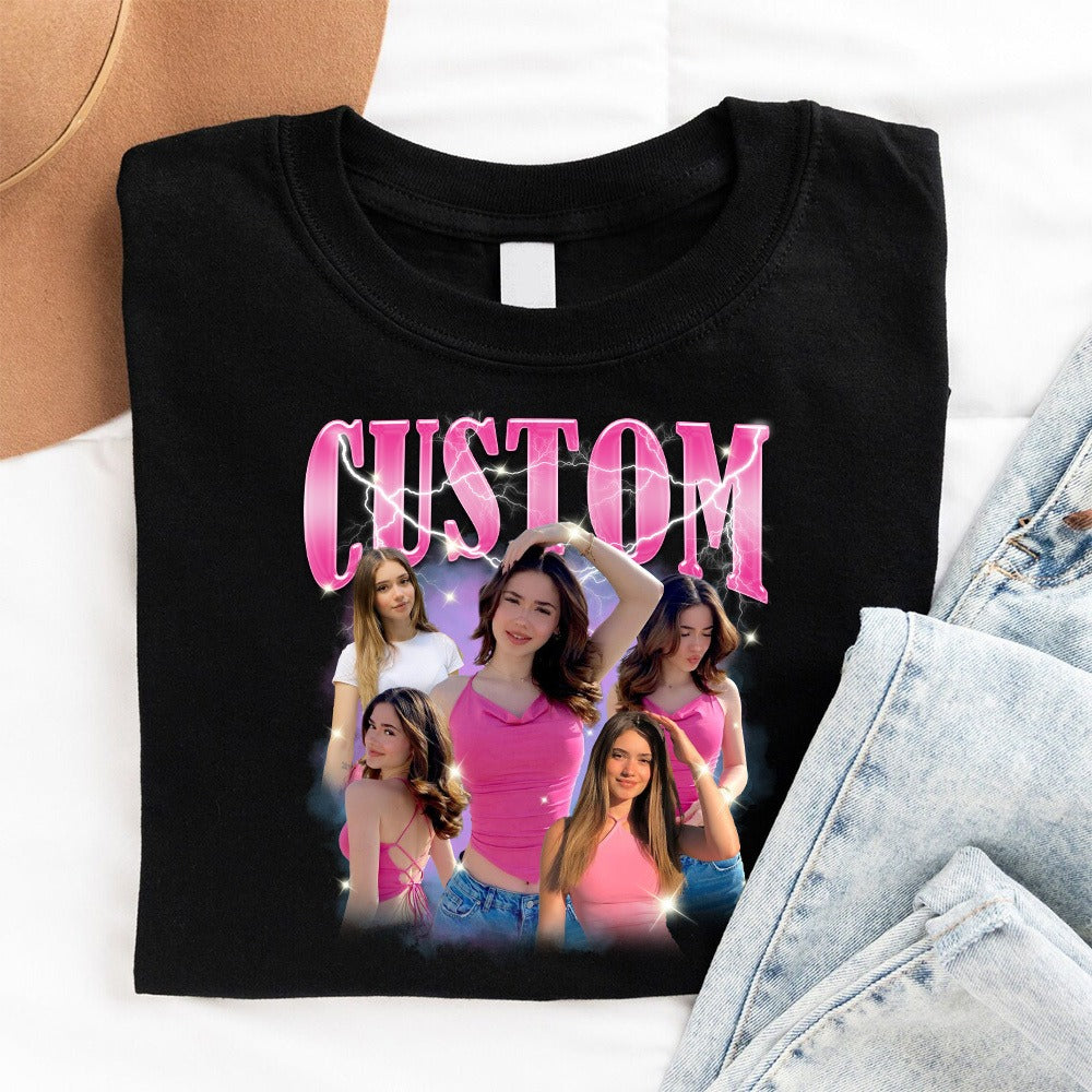 Personalized Bootleg Rap Tee, Vintage Custom Funny Rap T-Shirt