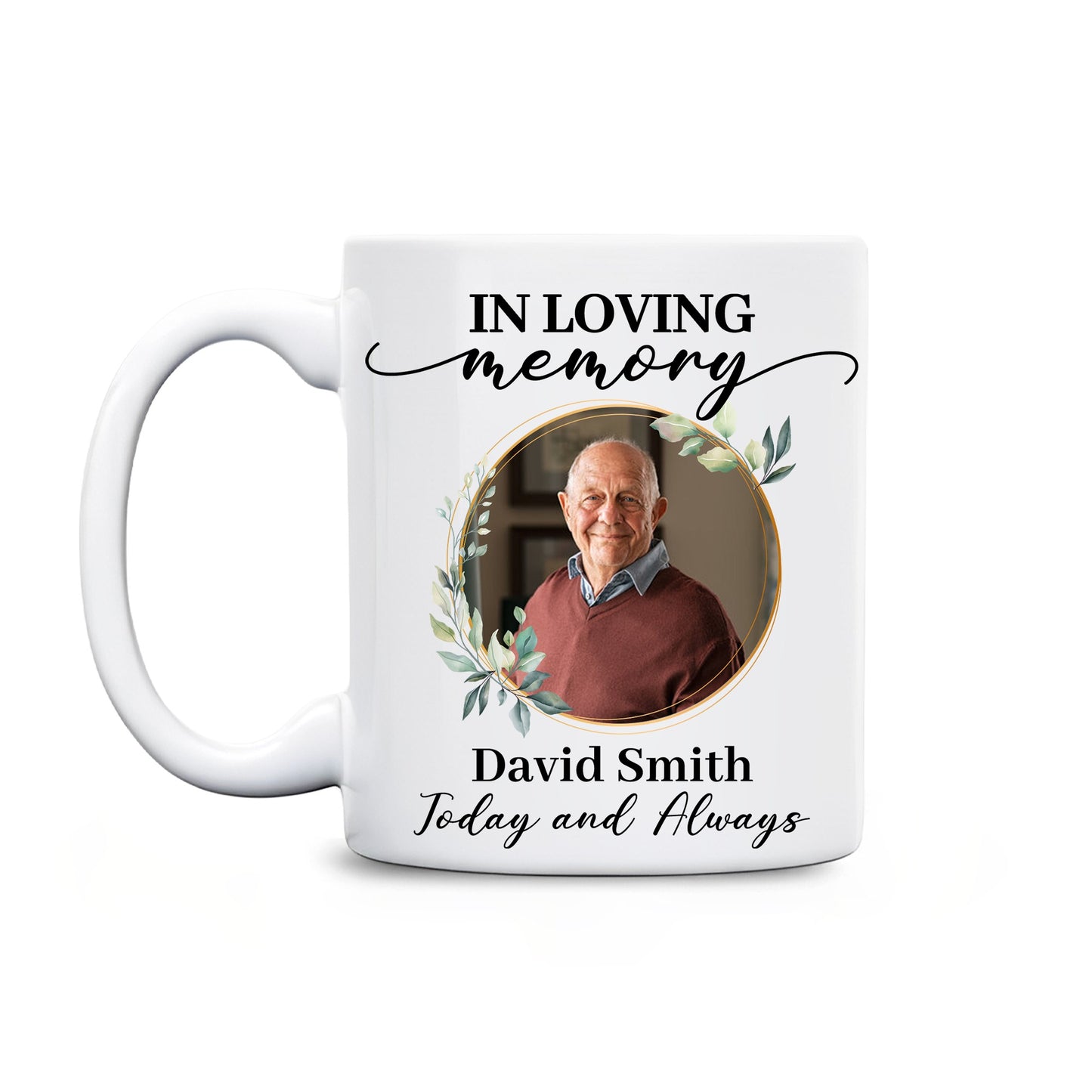 Personalized Photo In Loving Memory Mug, Memorial Gift for the Loss of a Loved One Mug