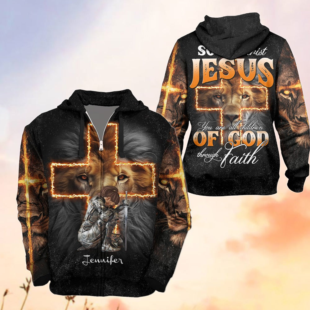 Warrior Of God, So In Christ Jesus - Personalized Gifts For Christian 3D All Over Print T-Shirt And Hoodie