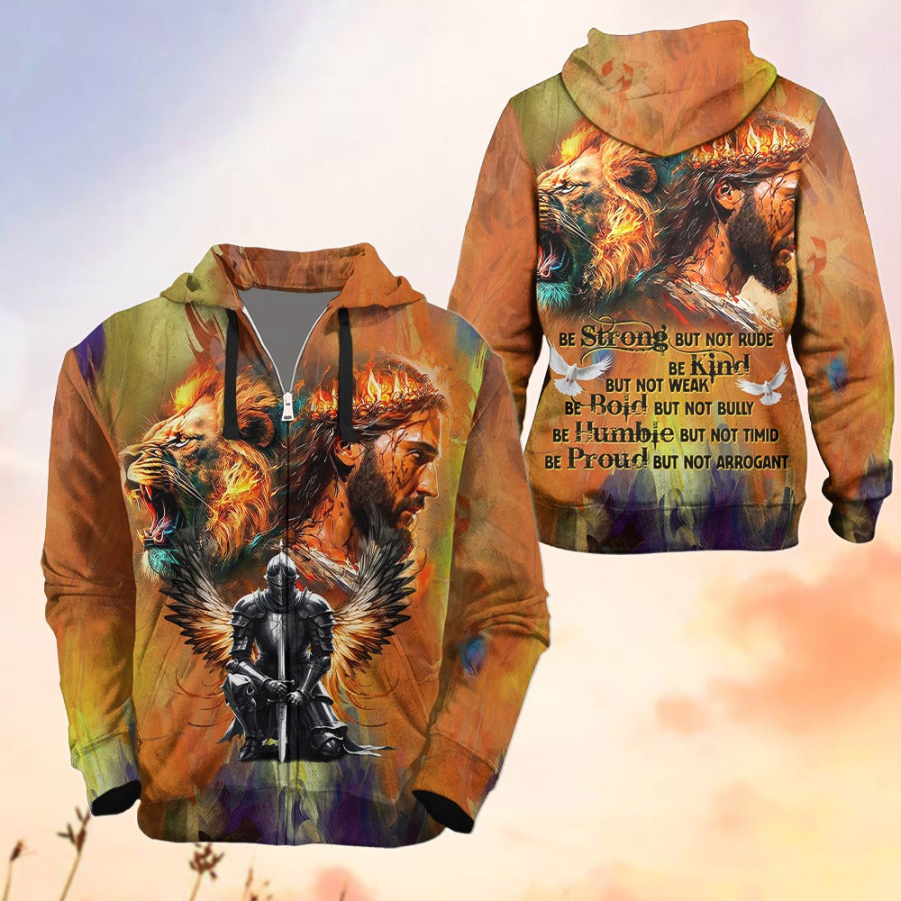 Warrior Of Jesus, Be Strong But Not Rude - Inspirational Christians 3D All Over Print T-Shirt And Hoodie