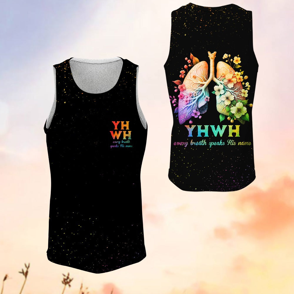 YHWH Lungs Christian Shirt Every Breath Speaks His Name - Inspirational Christians 3D All Over Print T-Shirt And Hoodie