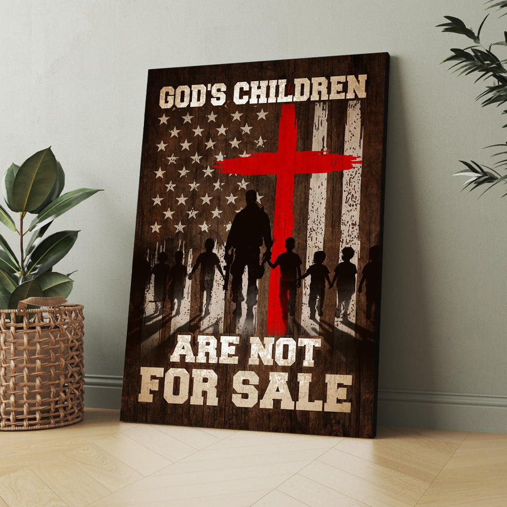 God's Children Are Not For Sale Sound Of Freedom Movie Canvas Prints