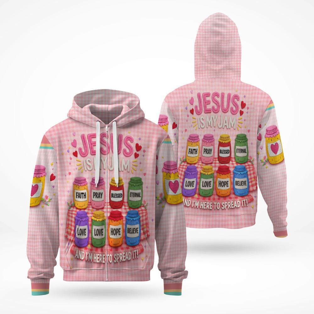 Jesus Is My Jam And Im Here To Spread It 3D All Over Print T-Shirt And Hoodie