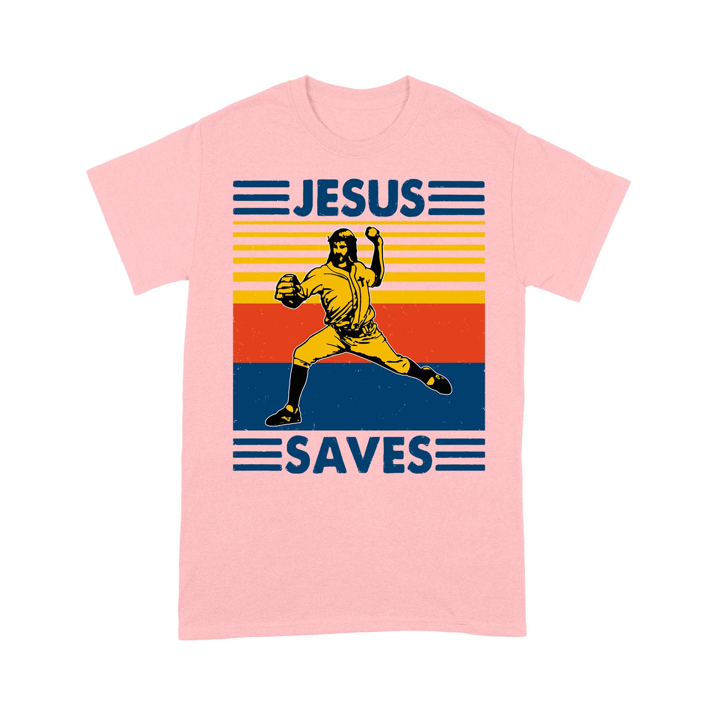 Jesus Saves Funny Vintage Baseball Premium T-shirt