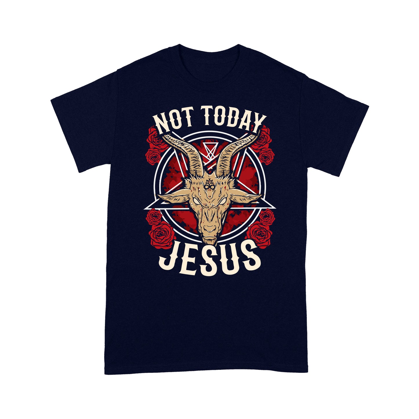 not today Jesus - Satan symbol Premium T-shirt