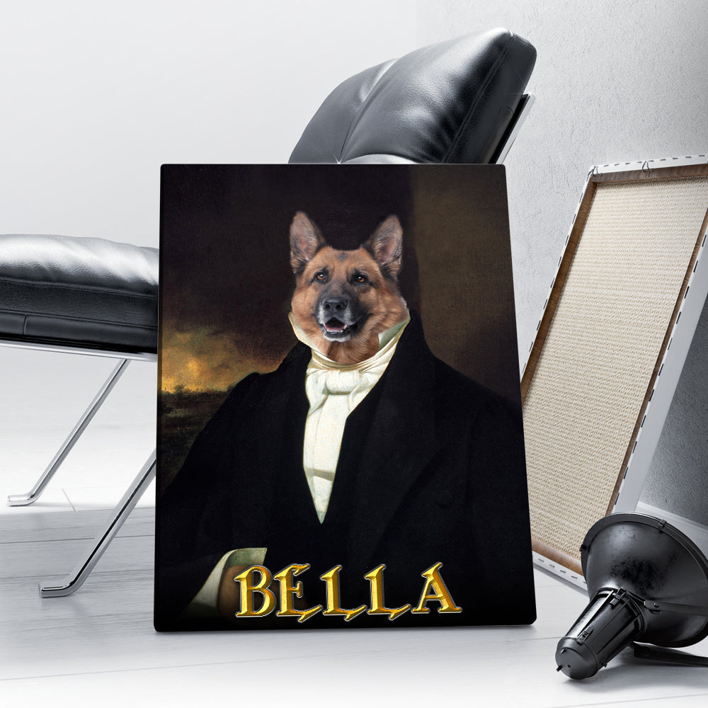 Personalized Dog The Gentle Man Portrait Digital File Canvas Prints And Poster