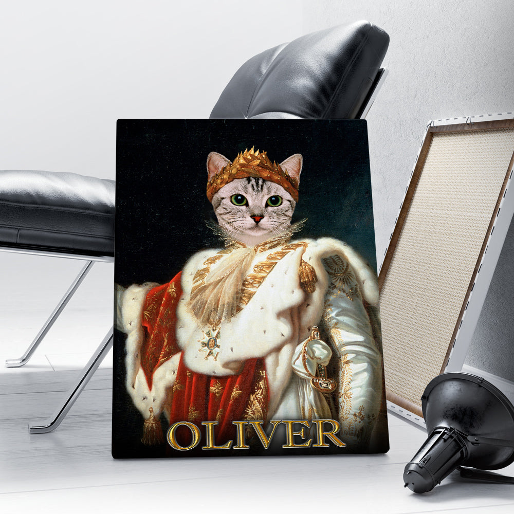 Personalized Cat The Emperor Portrait Digital File Canvas Prints And Poster