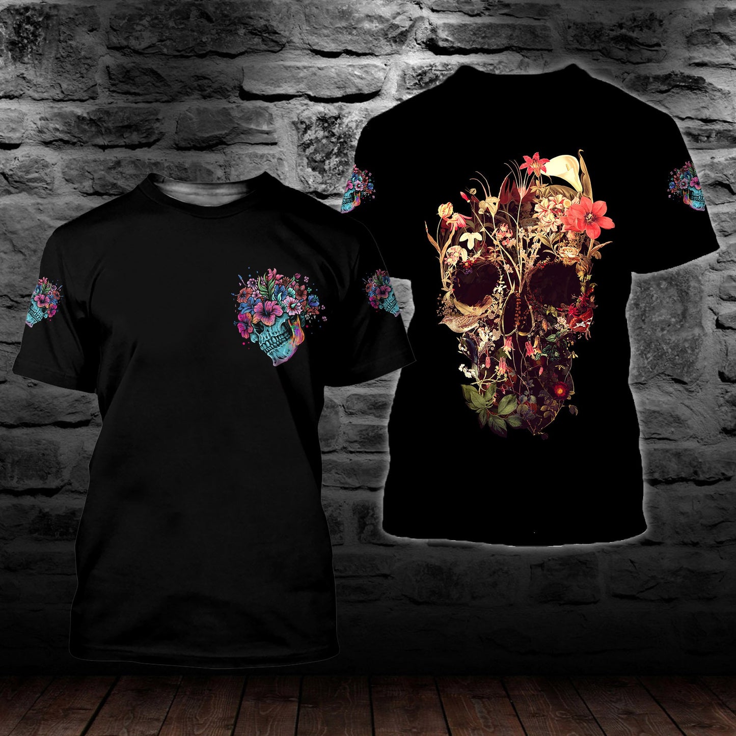 Bloom Skull All Over Print