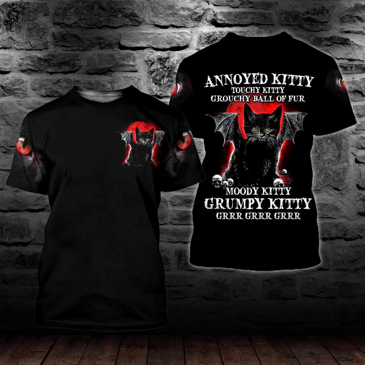 Black Cat Kitty 3D All Over