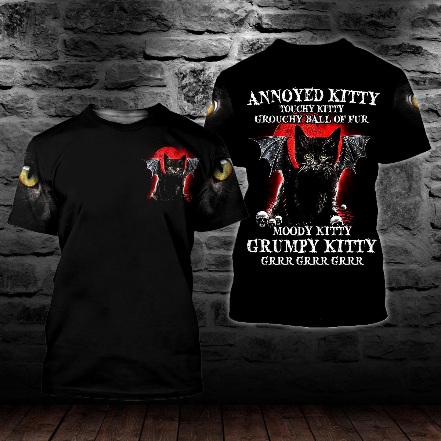 Black Cat Kitty 3D All Over