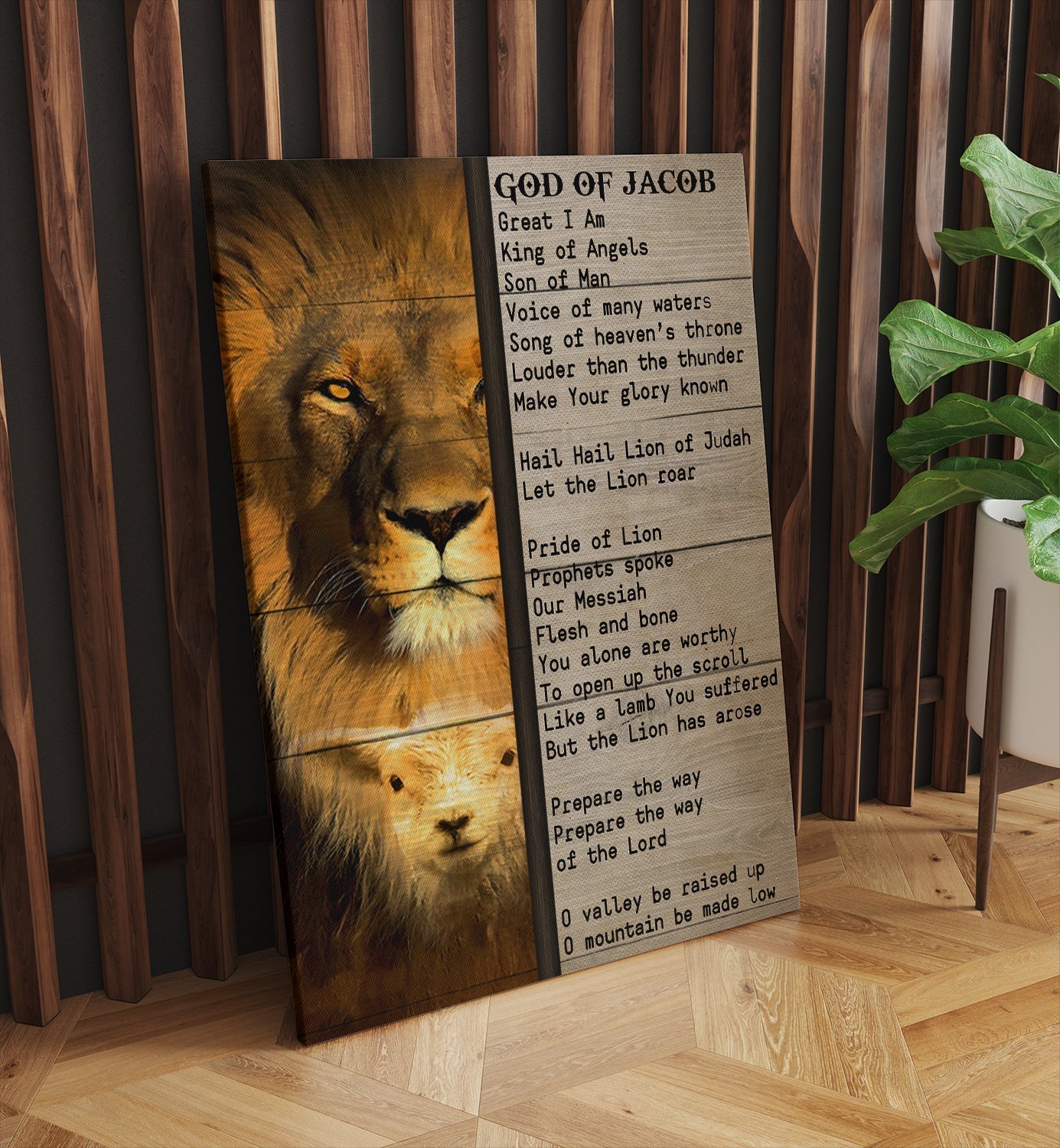 The Lion Of The Tribe Of Judah And Lamb Of God Lion Song Elevation Worship Lion Lyrics Genius God Of Jacob Poster And Canvas Prints
