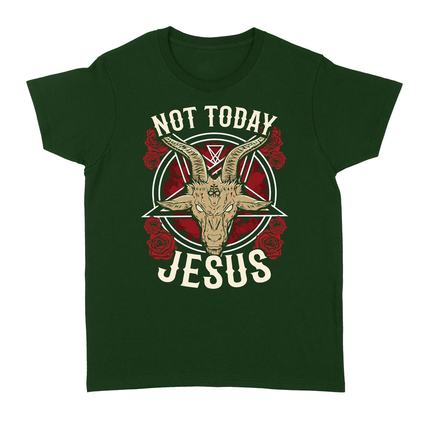 not today Jesus - Satan symbol Standard Women's T-shirt