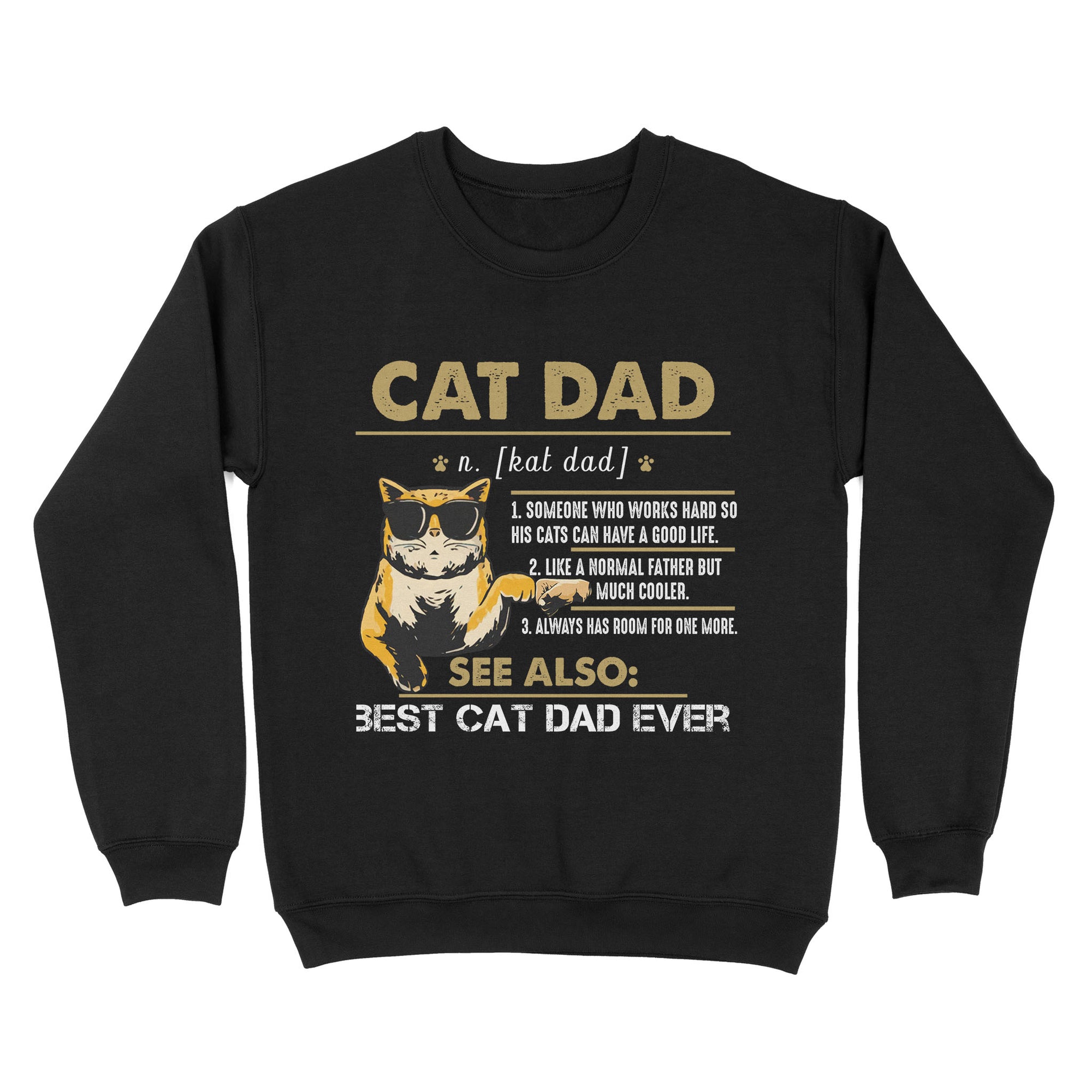 Cat Dad See Also - Standard Crew Neck Sweatshirt