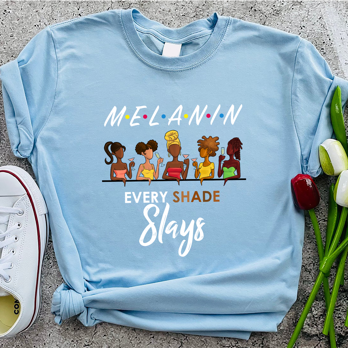 Melanin Every Shade Slays Standard T-Shirt