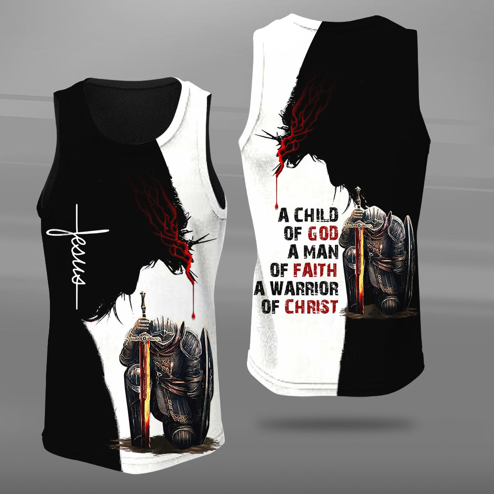 Man Warrior Of God A Child Of God A Man Of Faith A Warrior Of Christ 3D All Over Print Hoodie And Sweatshirt