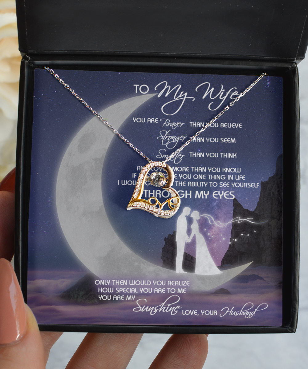 To My Wife Love Dancing Necklace