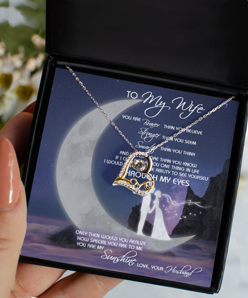 To My Wife Love Dancing Necklace
