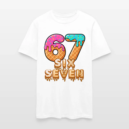 Six Seven Ice Cream Drip Gen Alpha Slang Meme 67 T-Shirt