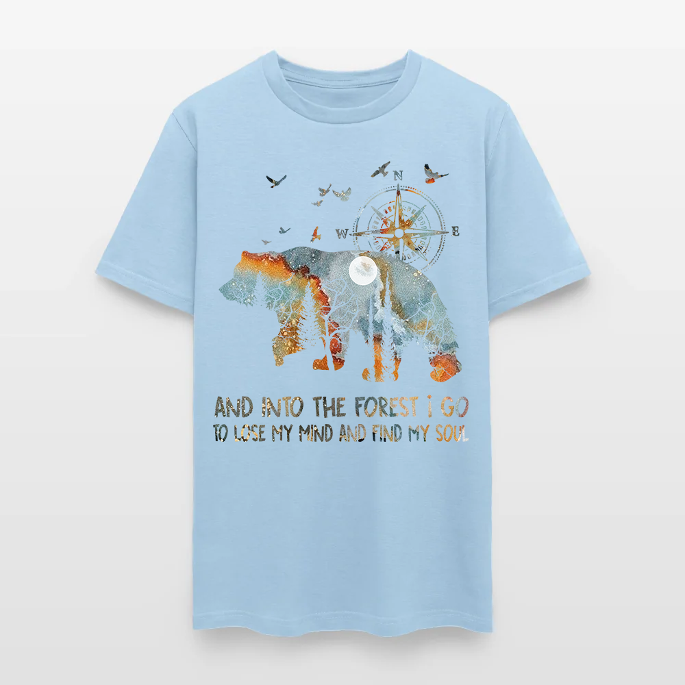 Bear Camping And Into The Forest I Go To Lose My Mind T-Shirt