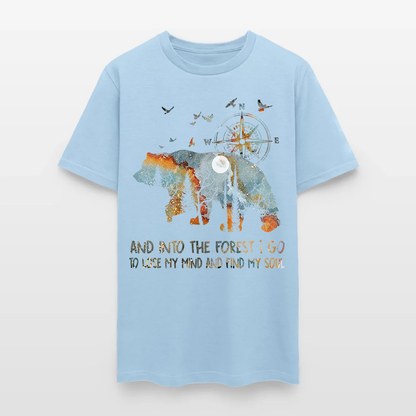 Bear Camping And Into The Forest I Go To Lose My Mind T-Shirt
