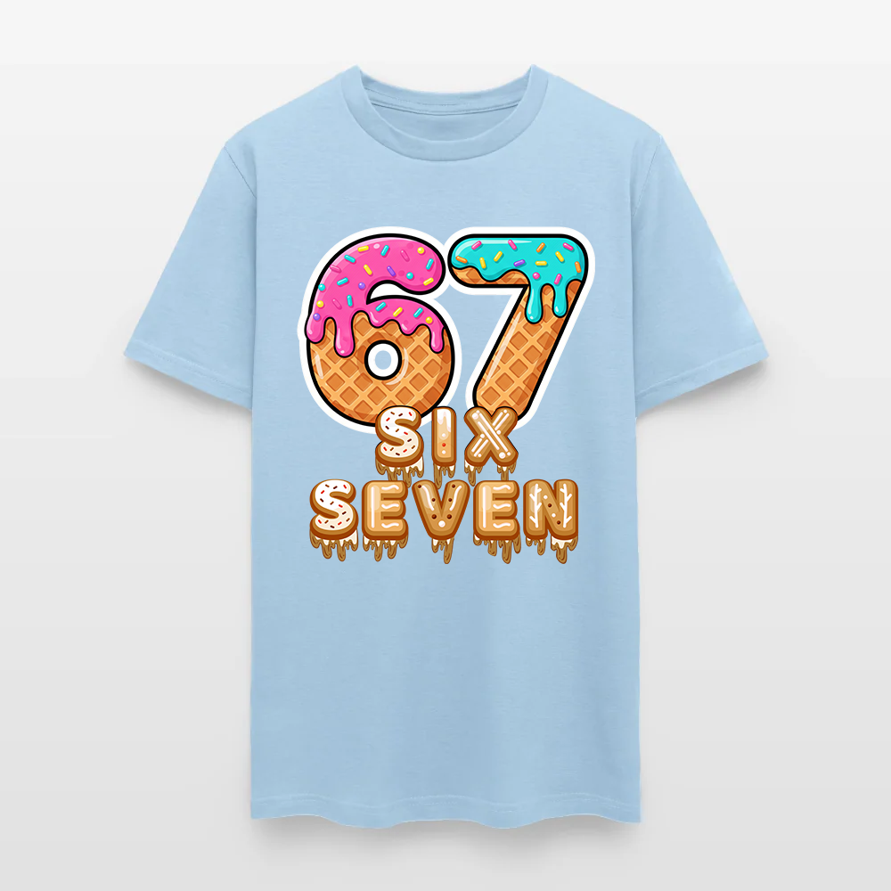 Six Seven Ice Cream Drip Gen Alpha Slang Meme 67 T-Shirt