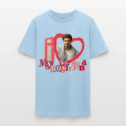 Personalized Photo I Love My Boyfriend T-Shirt