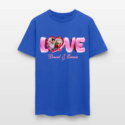 Personalized Couple Photo Valentine’s Day Love T-Shirt