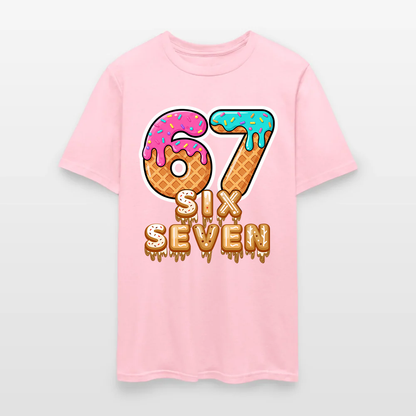 Six Seven Ice Cream Drip Gen Alpha Slang Meme 67 T-Shirt