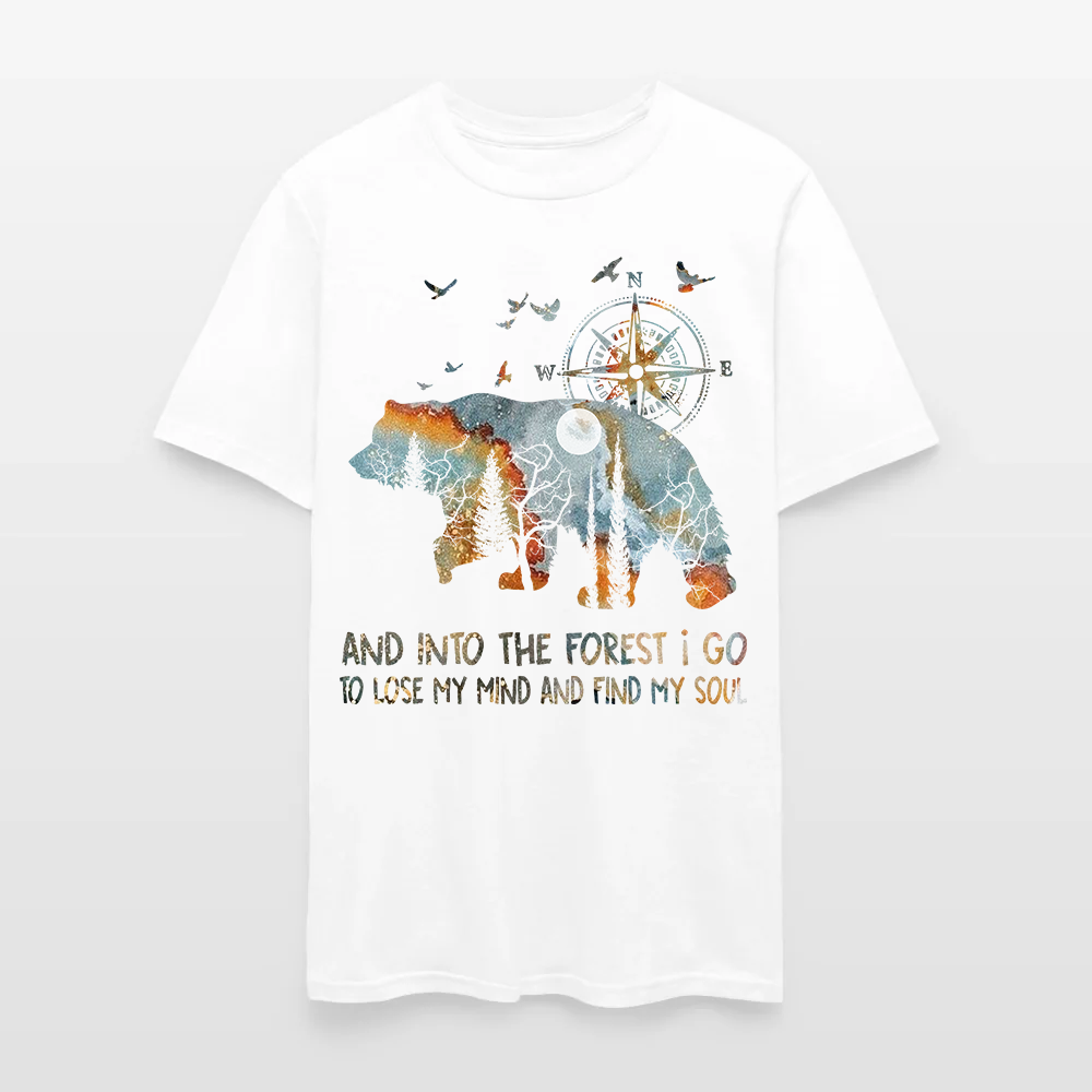 Bear Camping And Into The Forest I Go To Lose My Mind T-Shirt
