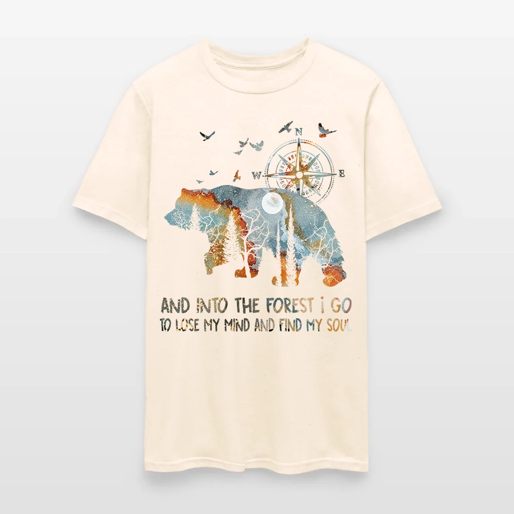 Bear Camping And Into The Forest I Go To Lose My Mind T-Shirt