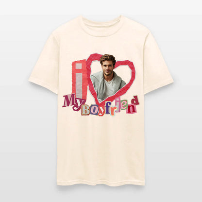 Personalized Photo I Love My Boyfriend T-Shirt