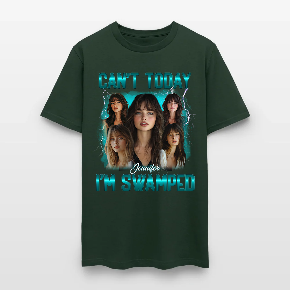 Personalized Photo Can't Today I'm Swamped T-Shirt