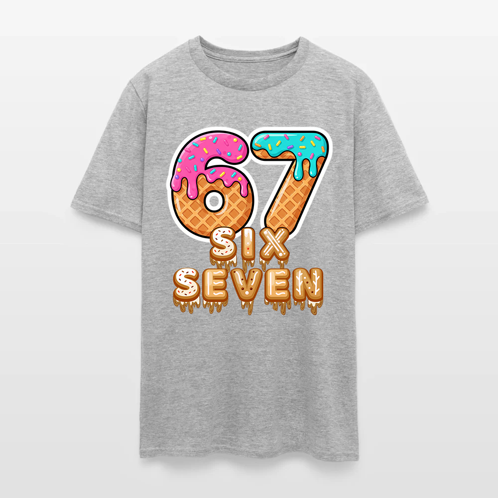 Six Seven Ice Cream Drip Gen Alpha Slang Meme 67 T-Shirt