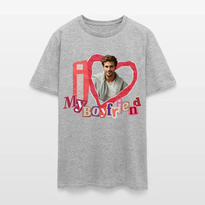 Personalized Photo I Love My Boyfriend T-Shirt