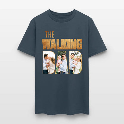 Personalized Photo The Walking Dad Graphic T-Shirt