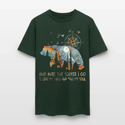 Bear Camping And Into The Forest I Go To Lose My Mind T-Shirt