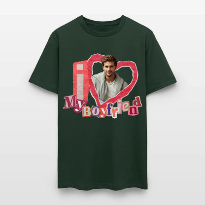 Personalized Photo I Love My Boyfriend T-Shirt