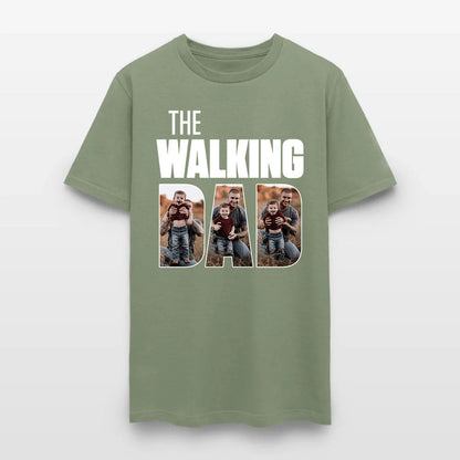 Personalized Photo The Walking Dad T-Shirt