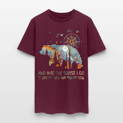 Bear Camping And Into The Forest I Go To Lose My Mind T-Shirt