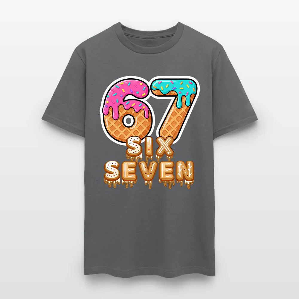 Six Seven Ice Cream Drip Gen Alpha Slang Meme 67 T-Shirt