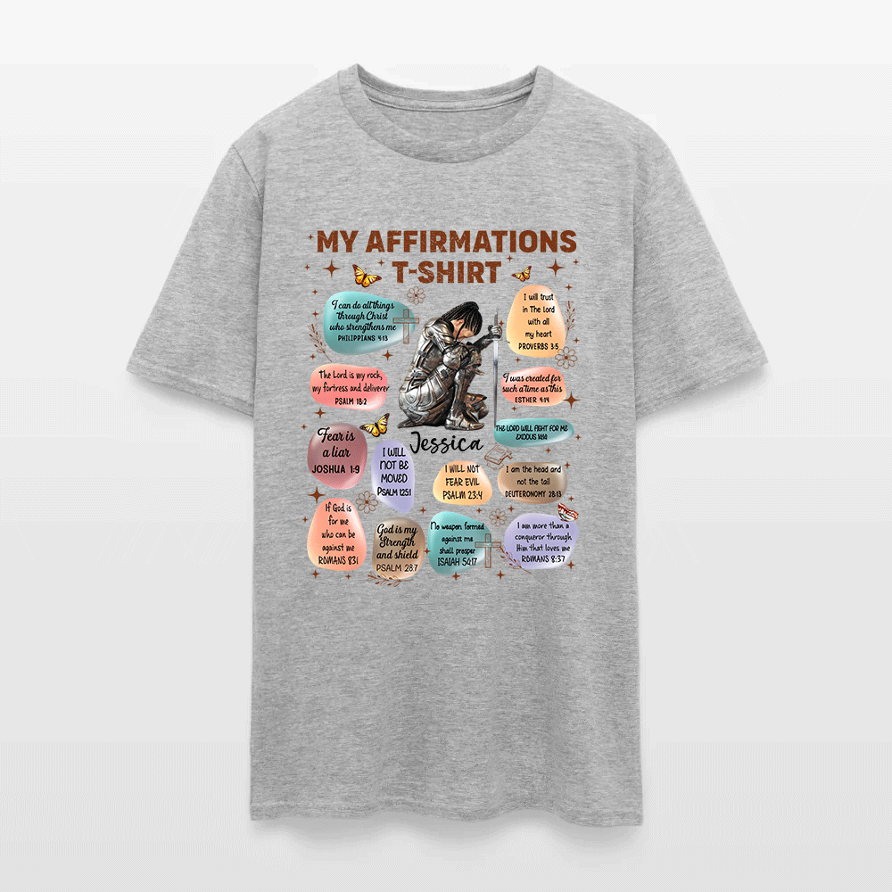 Personalized Warrior of God Bible Verse Affirmation I Can Do All Things Through Christ T-Shirt