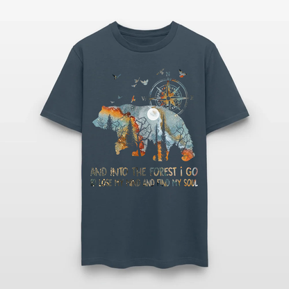 Bear Camping And Into The Forest I Go To Lose My Mind T-Shirt