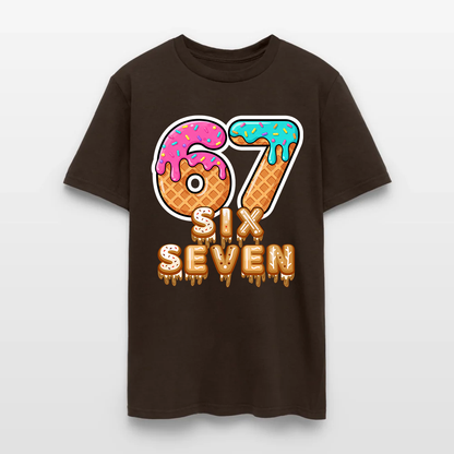 Six Seven Ice Cream Drip Gen Alpha Slang Meme 67 T-Shirt