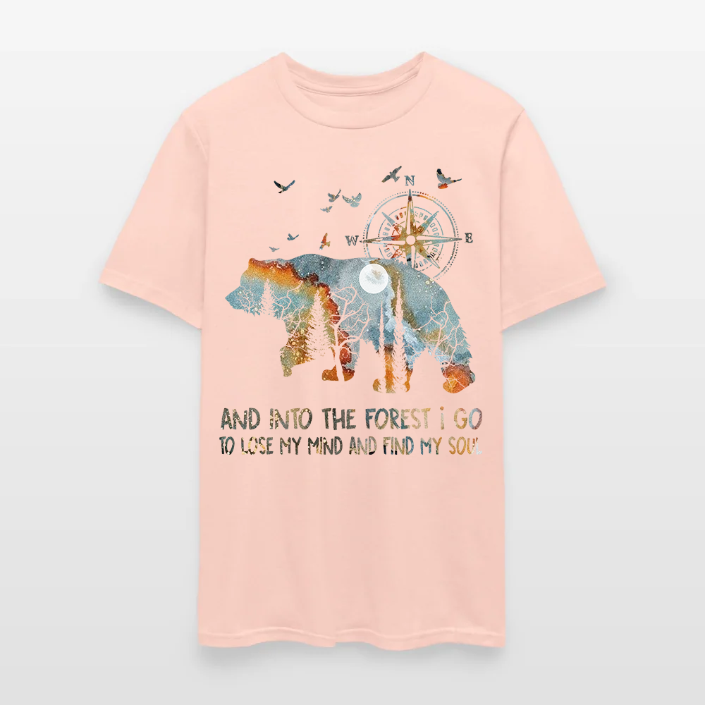 Bear Camping And Into The Forest I Go To Lose My Mind T-Shirt